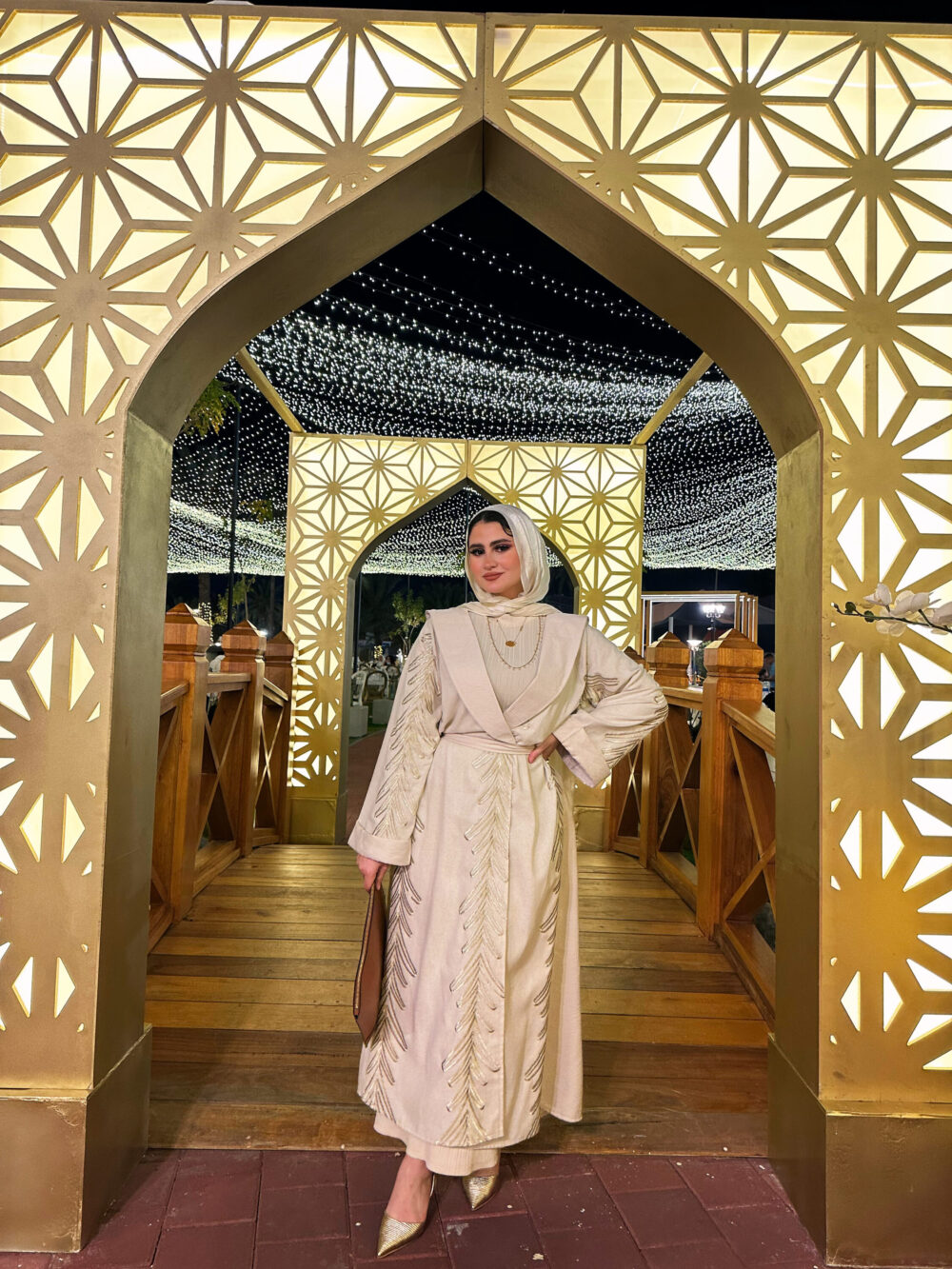 linen embroidered kaftan - Image 2