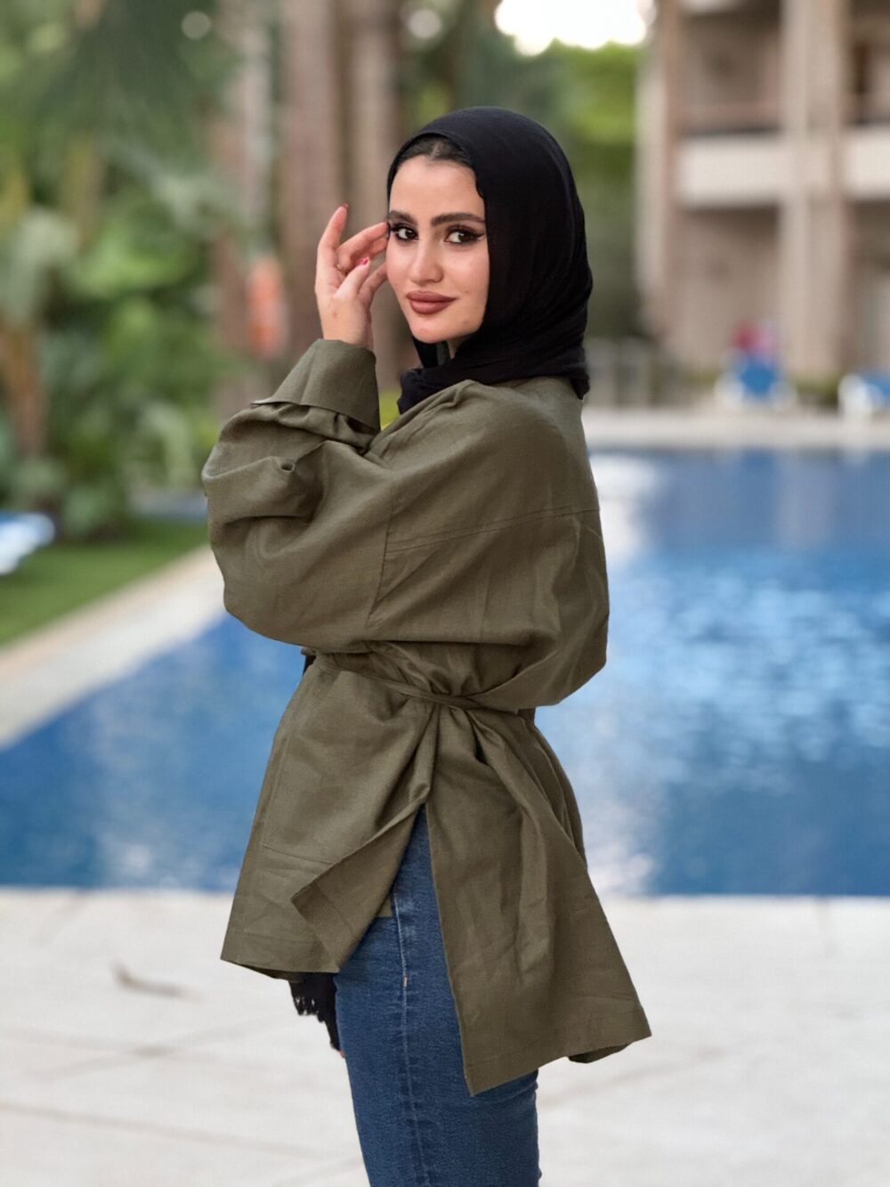 oversized linen blouse - Image 7