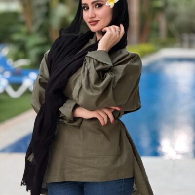 oversized linen blouse