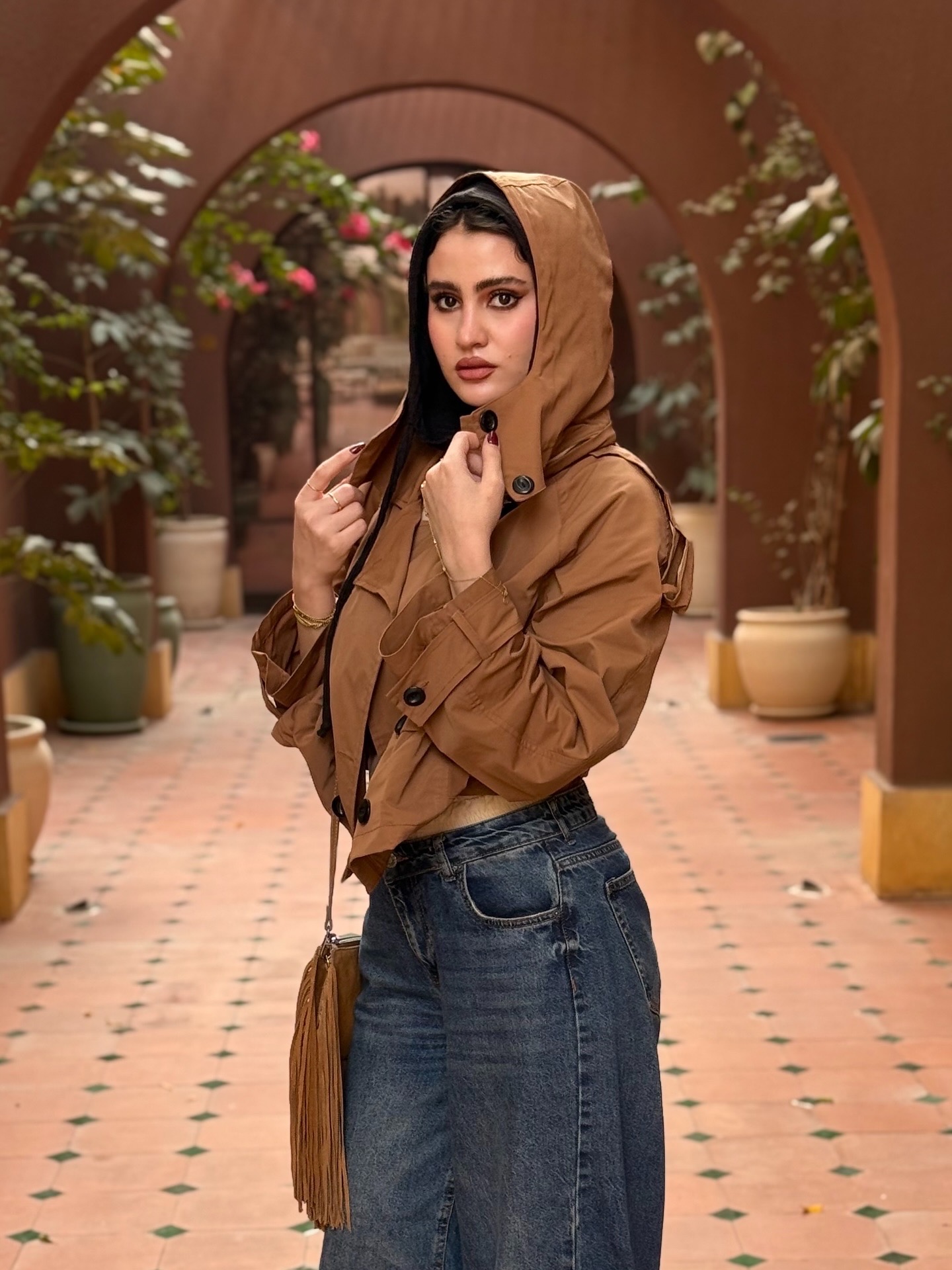 cropped waterproof jacket - Image 5