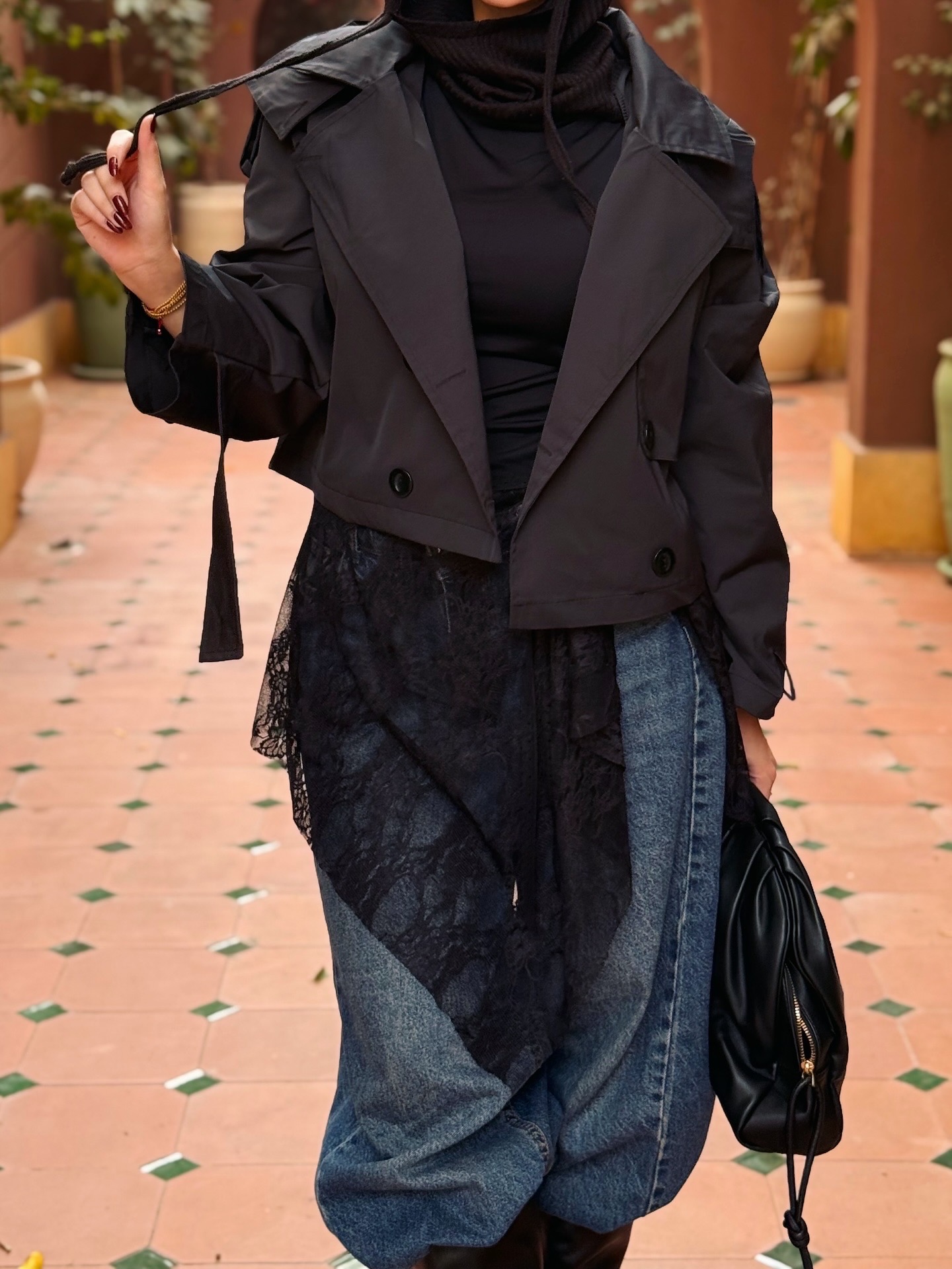 cropped waterproof jacket - Image 9