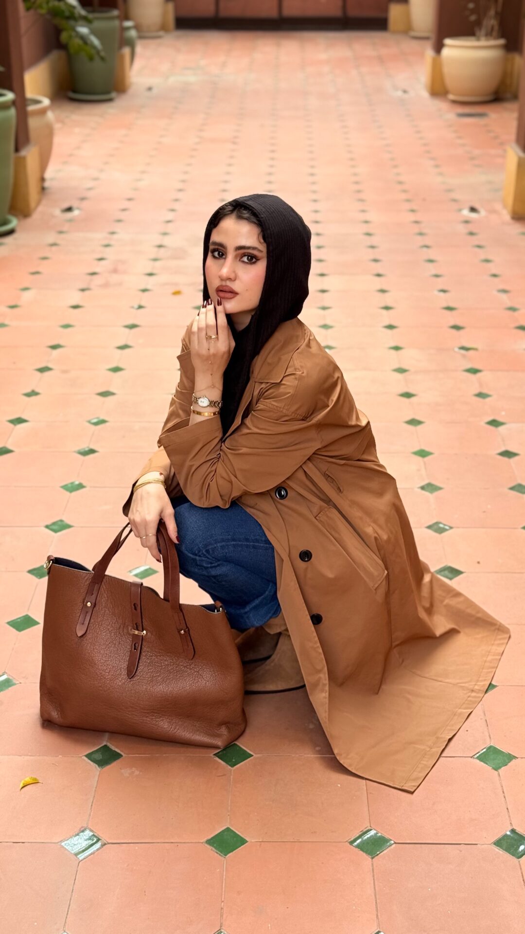 rain guard trench coat - Image 3