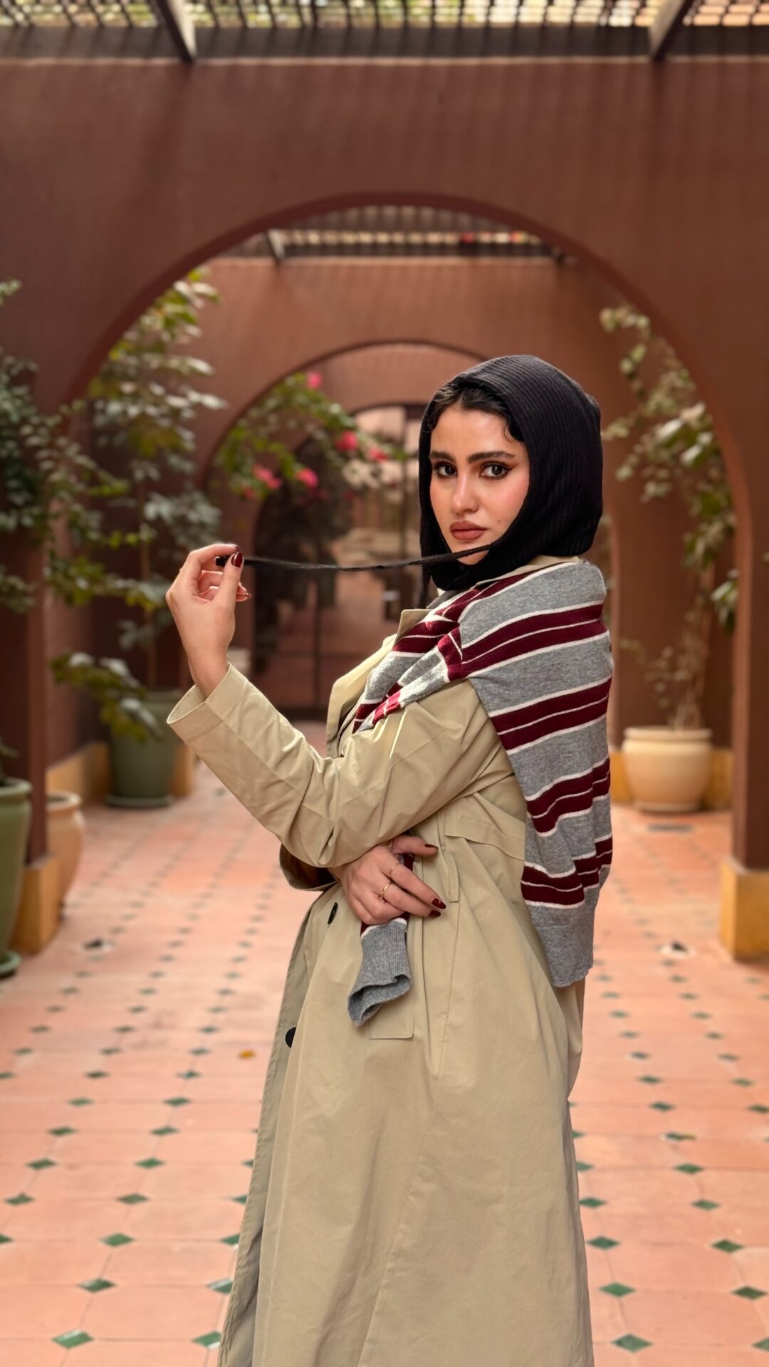 rain guard trench coat - Image 2