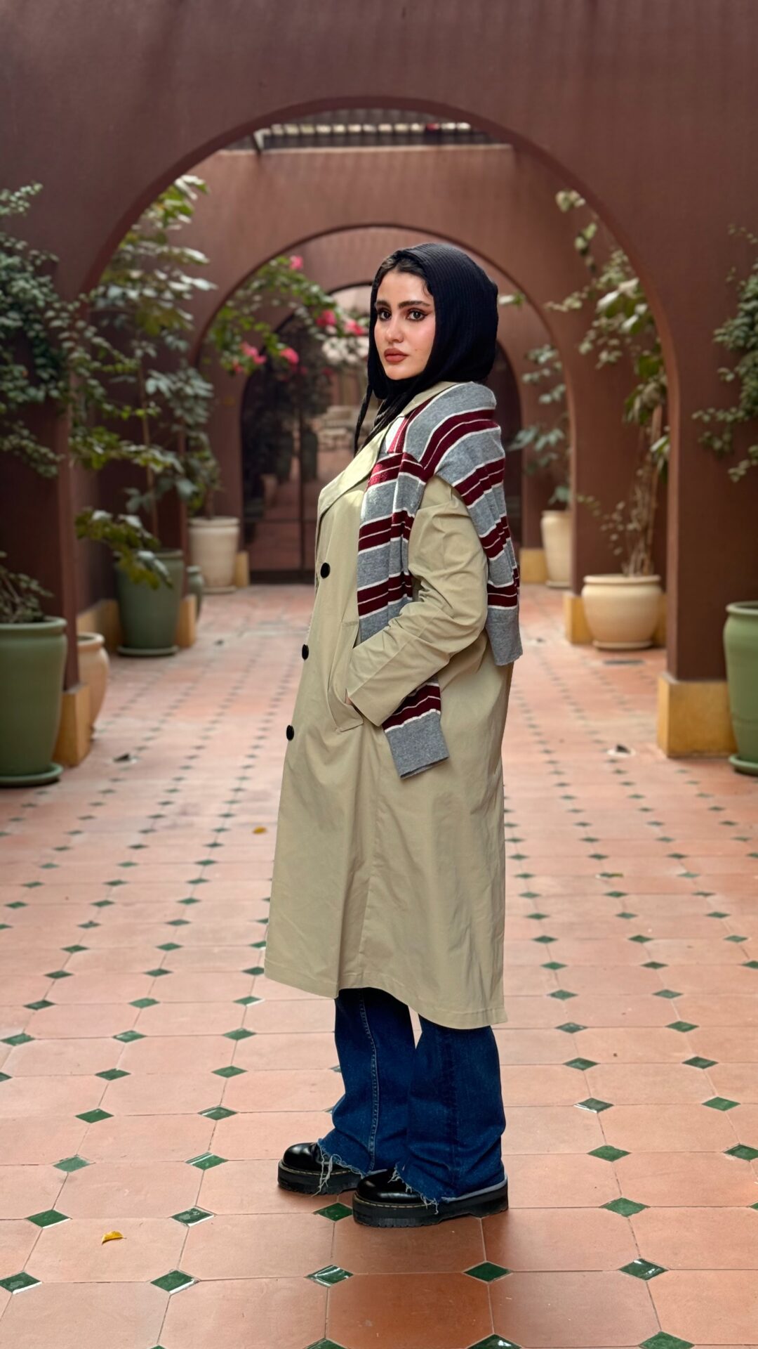 rain guard trench coat - Image 5