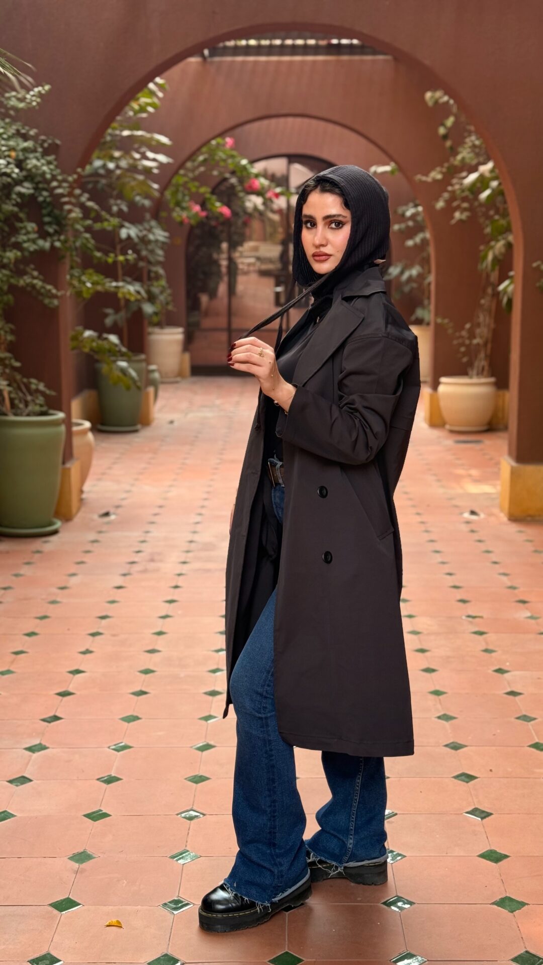 rain guard trench coat - Image 6