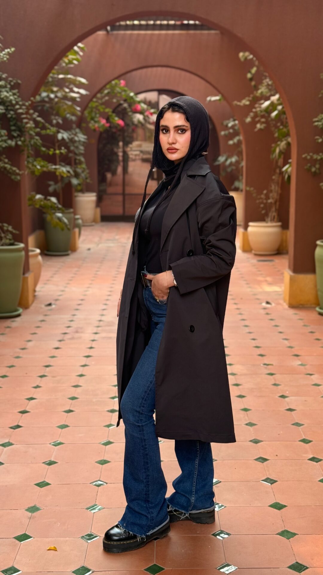 rain guard trench coat - Image 4